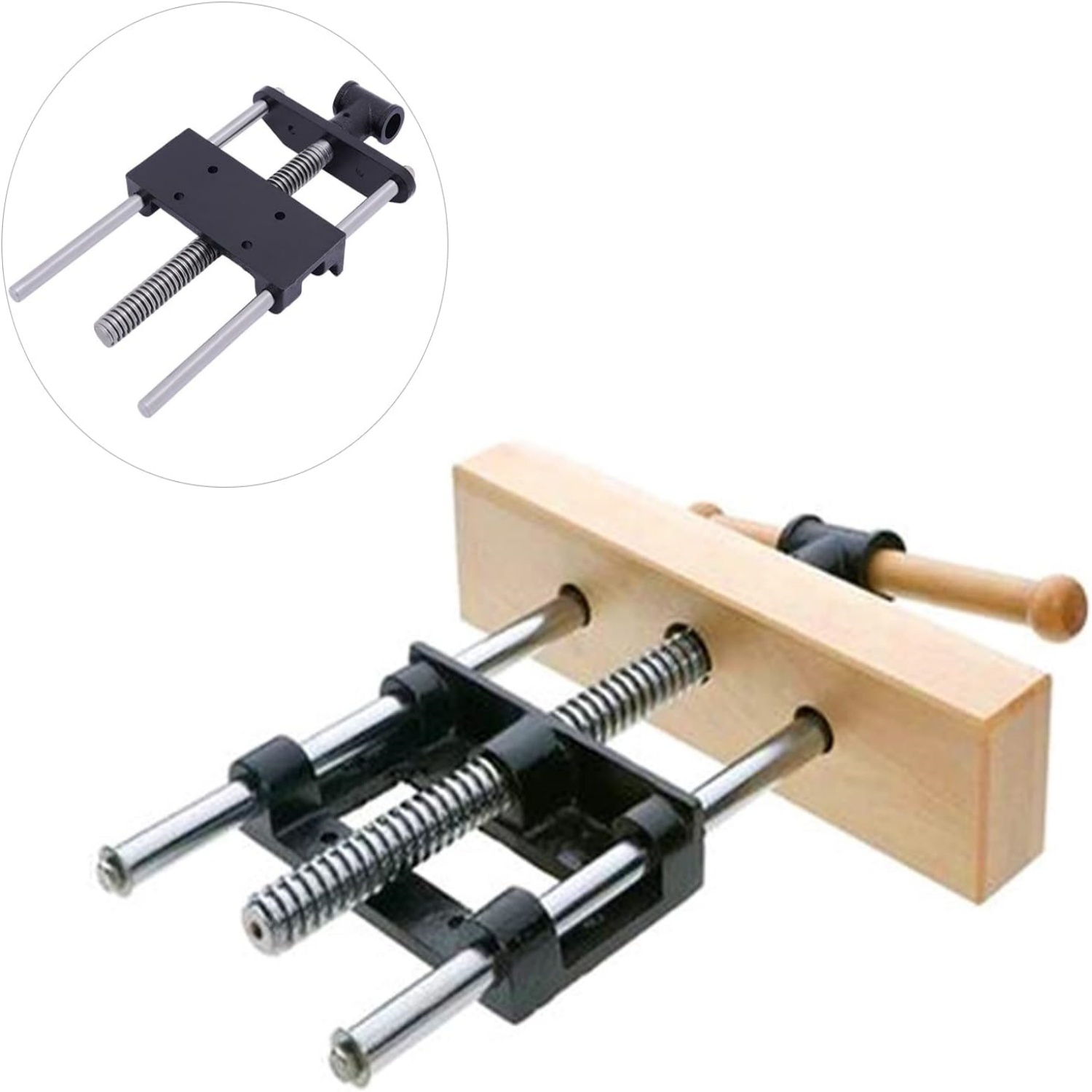TEMU 7-inch Heavy-duty Milling Machine Flat Jaw Vise With Adjustable Jaws & Precision Clamping System - Sturdy Base, Durable Construction For Secure