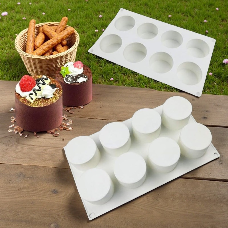 tall cylinder silicone molds mousse cake 3d silicone baking Temu