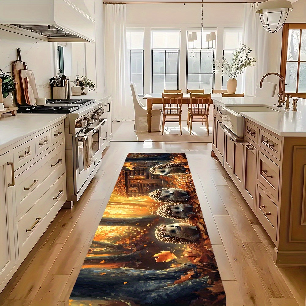 Teppichläufer Für Flur, 65 X 180 Cm – Rutschfest, Waschbar, Schwarz-weißes Geometrisches Design