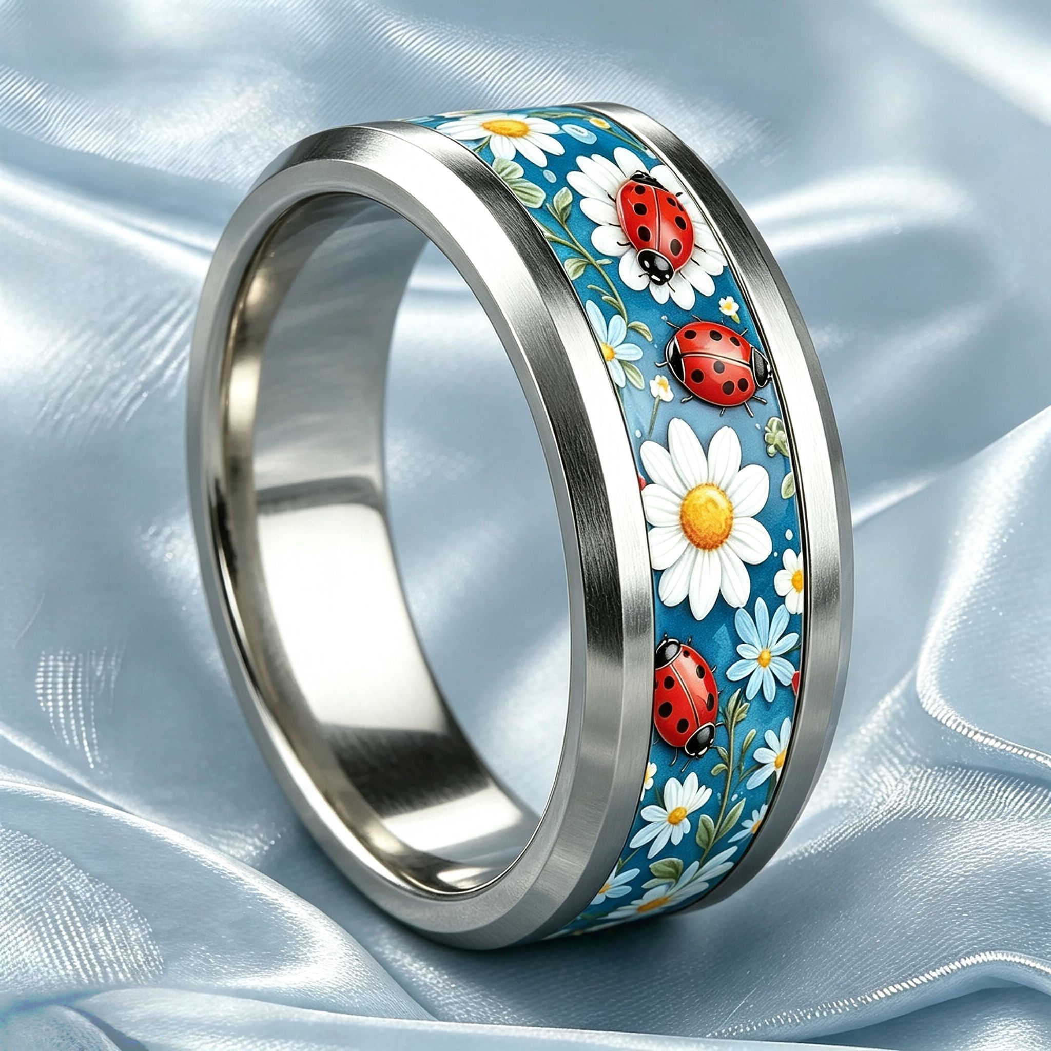 Fresh Design 8mm Wide 304 Stainless Steel Ring