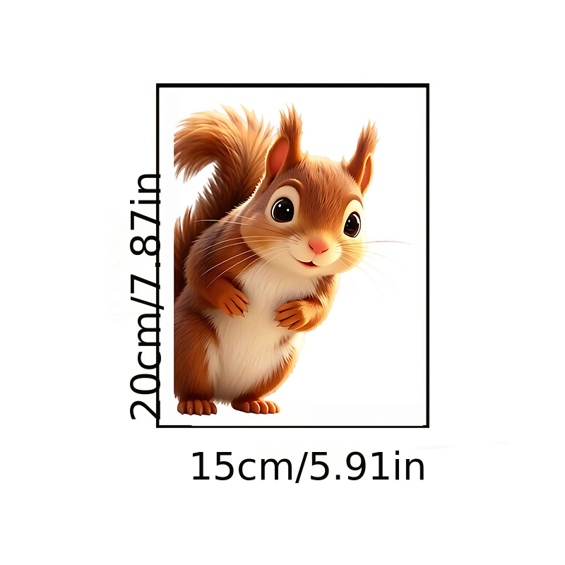 TEMU Juego de 2 pegatinas de ventana de la serie asomándose, de adherencia estática, sin rastros y reutilizables. un adorable diseño de media figura