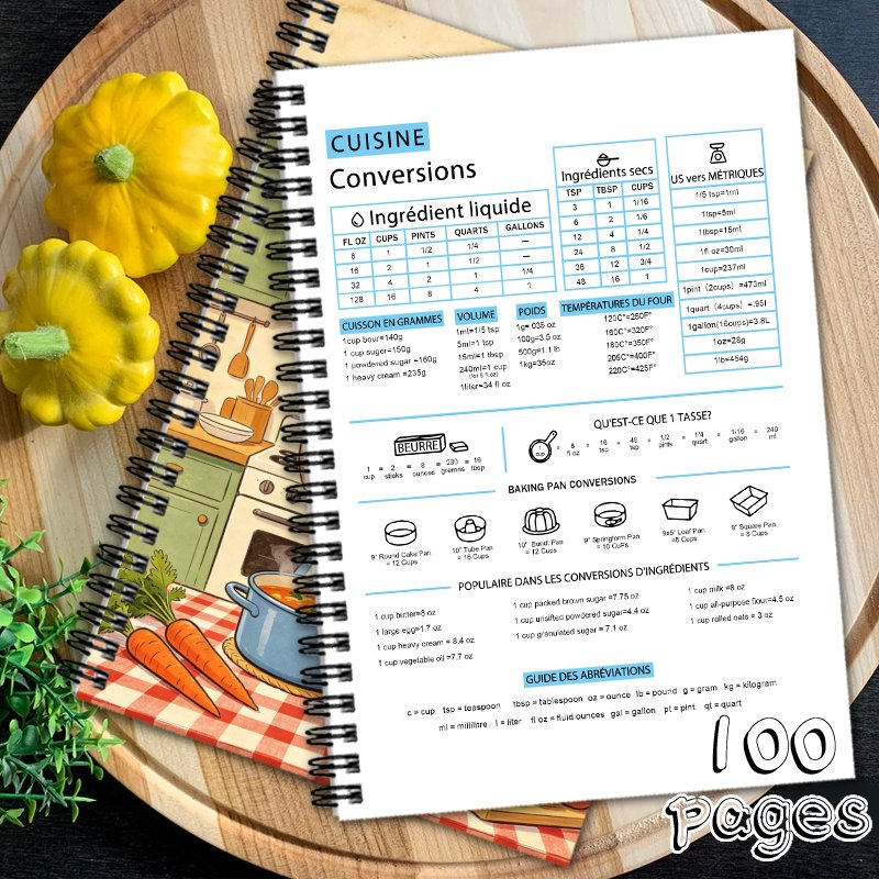 TEMU 1pc Carnet de Recettes de Cuisine Coloré "" Style Cuisine Vintage, Cahier de Recettes Vierge, pour Maman, Femmes, Amis, Famille pour Enregistrer