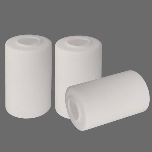3 pack opal white frosted glass shade cylinder light fixture replacement or cover with 1 5 8 inch for chandelier wall sconce pendant light g0059