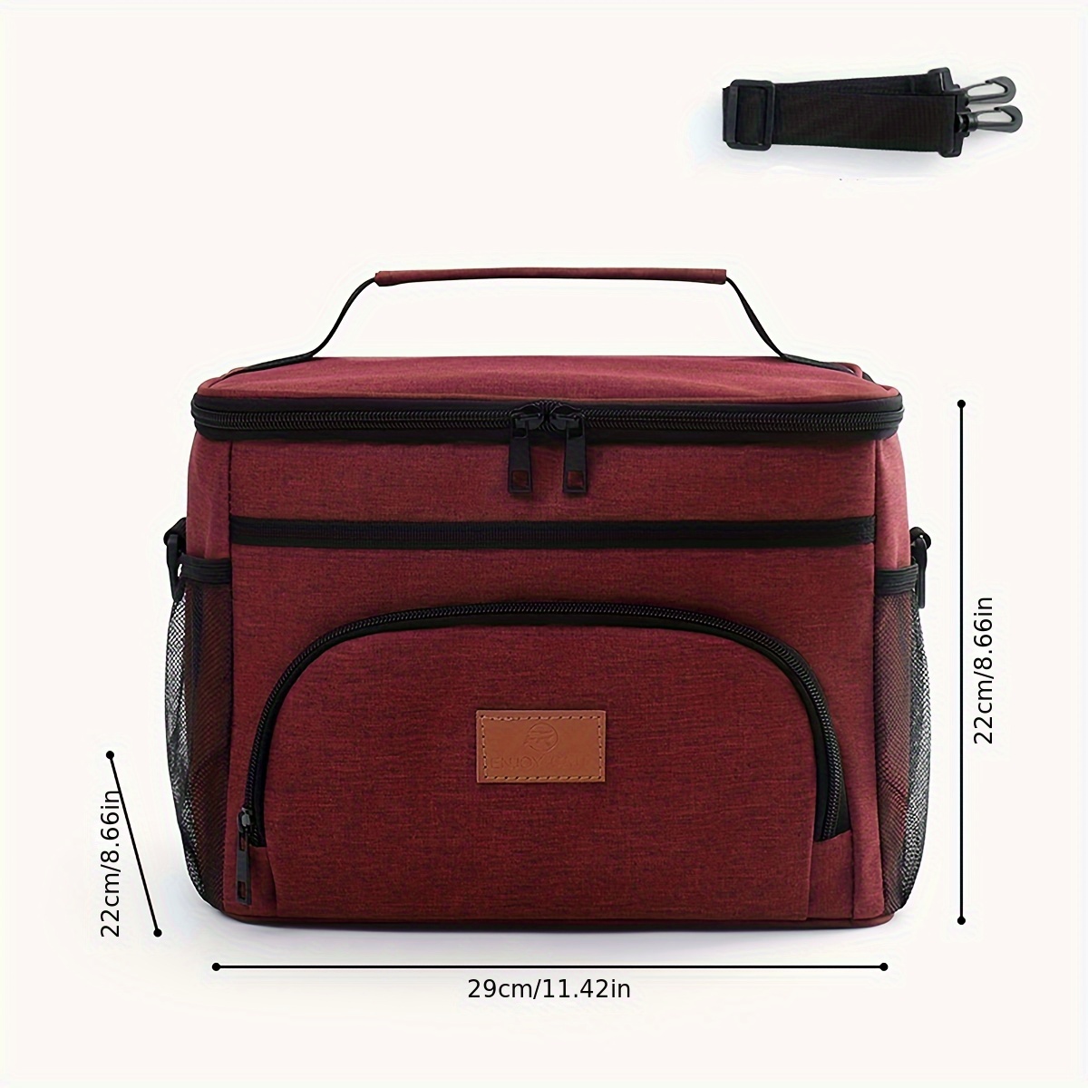 TEMU 1pc Large Capacity Insulated Lunch Bag, Insulated Lunch Box, Portable Lunch Box, Large Capacity Insulated Cold Bag, Picnic Bag, Insulated Lunch