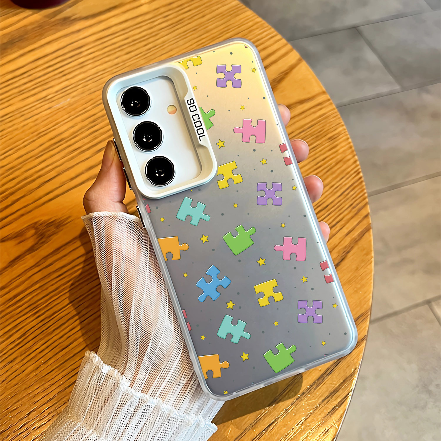 Cute Easy Painted Phone Cases Puzzle Hand Painted Simple Pattern