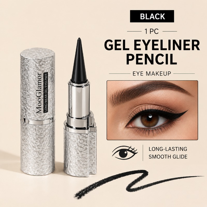 Image of Waterproof Eyeliner Pencil, Gel Eye Liner Pen, Long-lasting Quick-dry Matte Eye Makeup Pencil For Waterline, Tightlining, Winged Liner & , Black And Brown