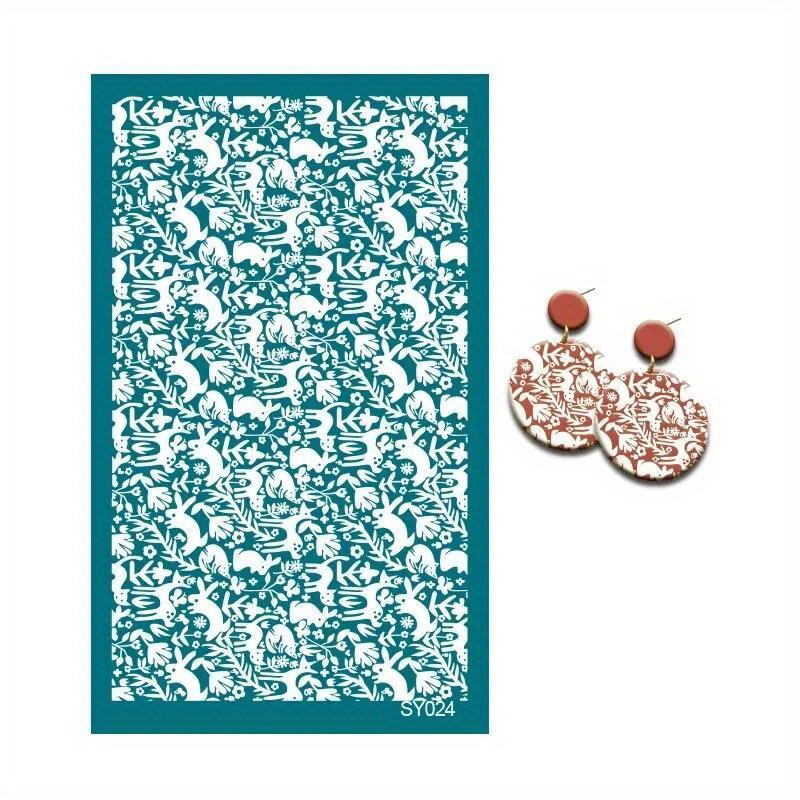 New Screen Stencils for Polymer Clay Reusable Print Kit