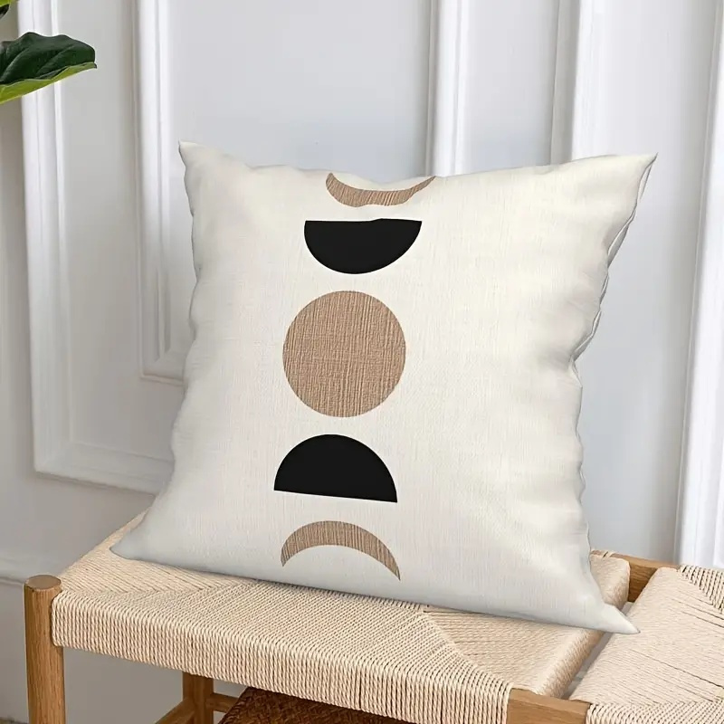 4pcs 2d flat   sided print non embroidered geometric pattern short plush pillowcase machine washable suitable for daily use valentines day mothers day   halloween thanksgiving christmas holiday decor 2d flat Product details 6