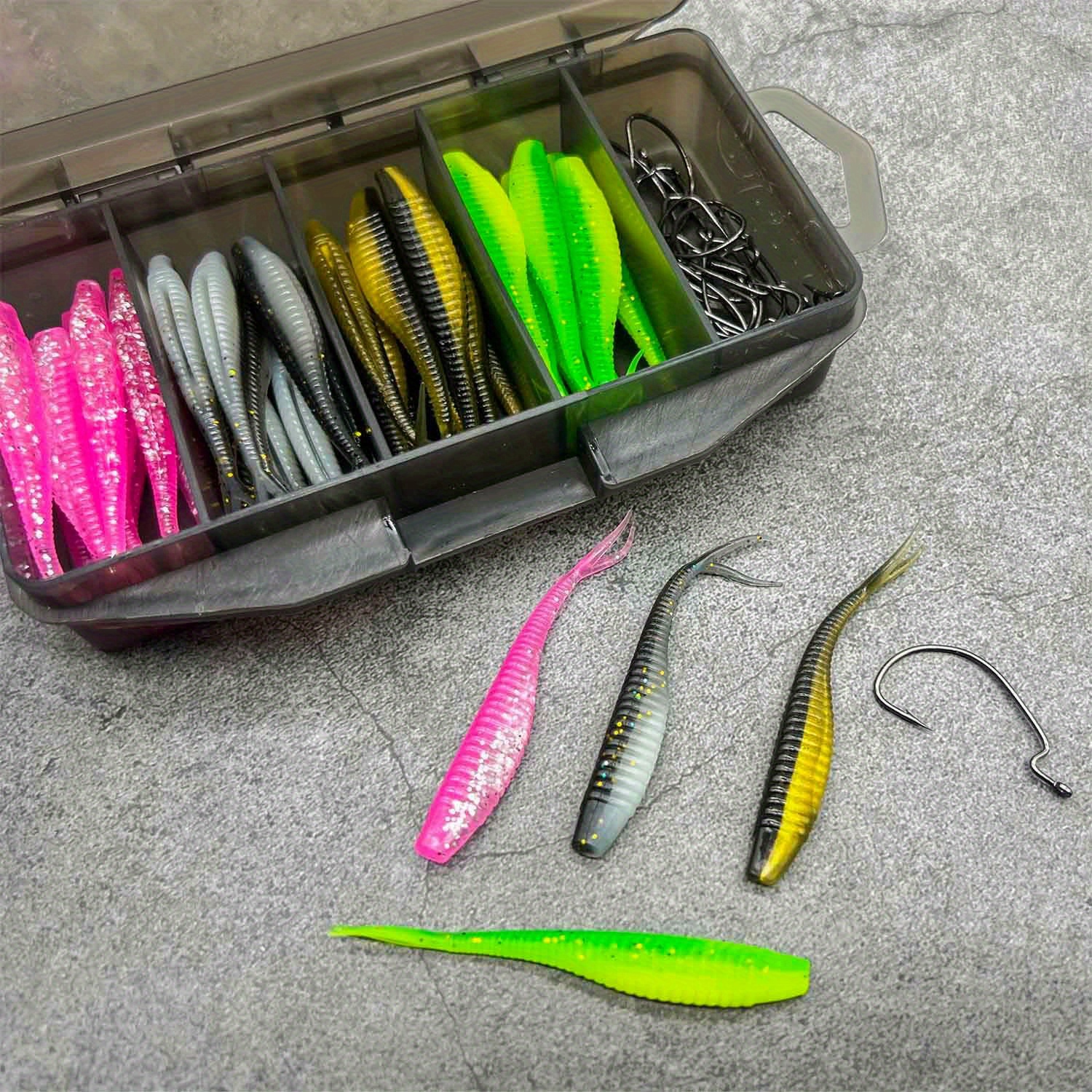 Fishing Worms 1pc Soft EarthWorm Fishing Lures Silicone Red Worms