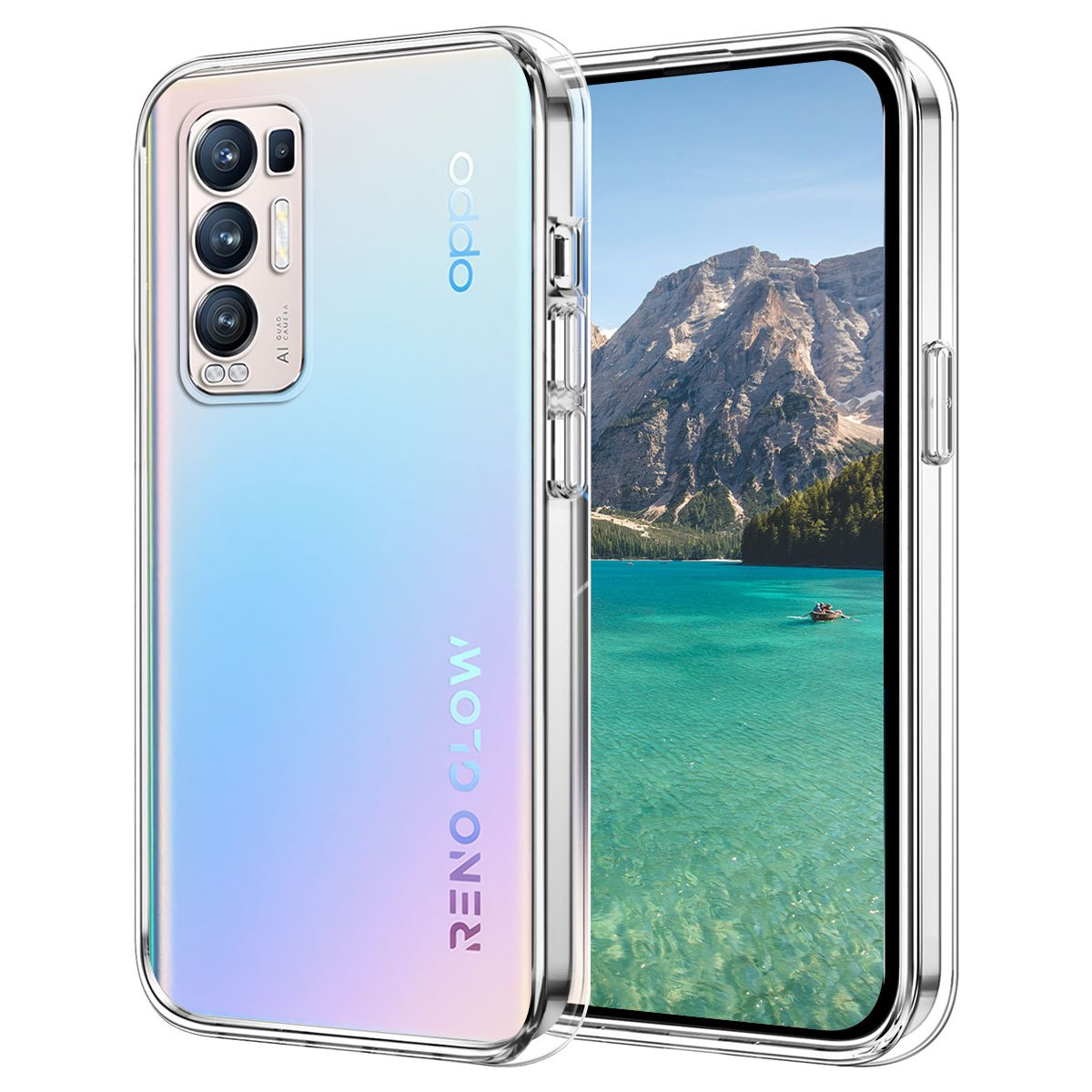 TEMU Phone Case: Suitable For Oppo Find X3 Neo Phone Case, Flexible, Shockproof, Full Protection, Scratch-resistant, Transparent Tpu Back Cover