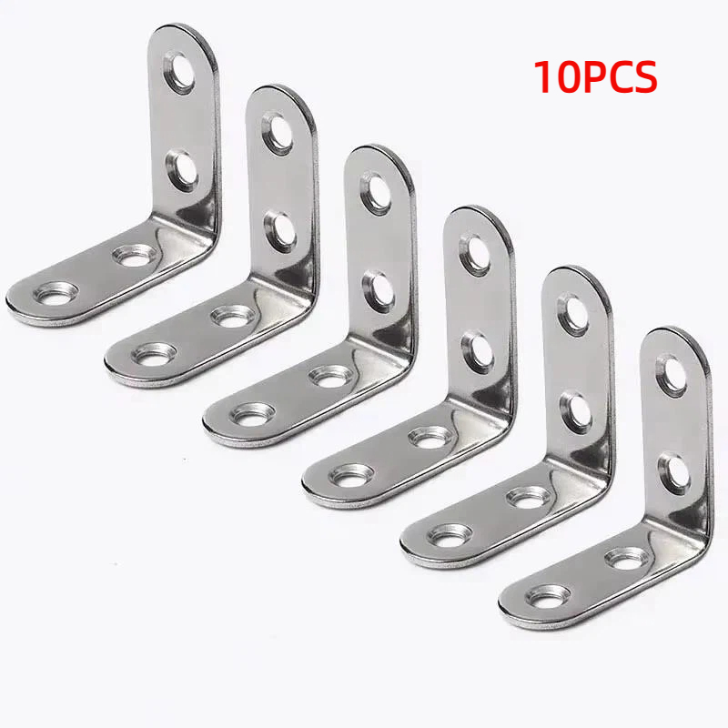 TEMU 10pcs Équerres d'angle à 90 degrés Fixations Supports Muraux pour Étagères, Tables, Chaises