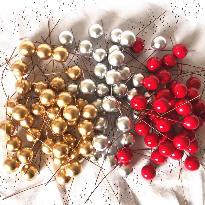TEMU 108 Colorful Mixed-color Artificial Red Berries—suitable For Diy And Home Decor, Perfect For Embellishing Christmas, Halloween, Easter,