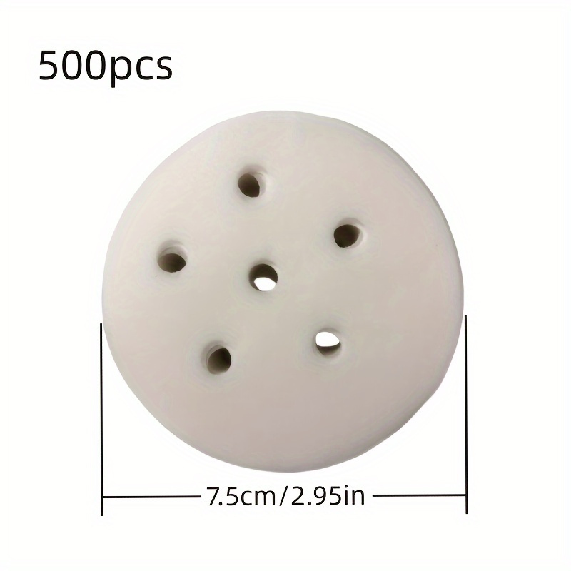500pcs food grade disposable steamer liners 2 95 inch round parchment paper for steaming buns dumplings baking heat resistant up to 392 f non stick kitchen essentials dumpling preparation perforated design nonscratch surface Product details 2