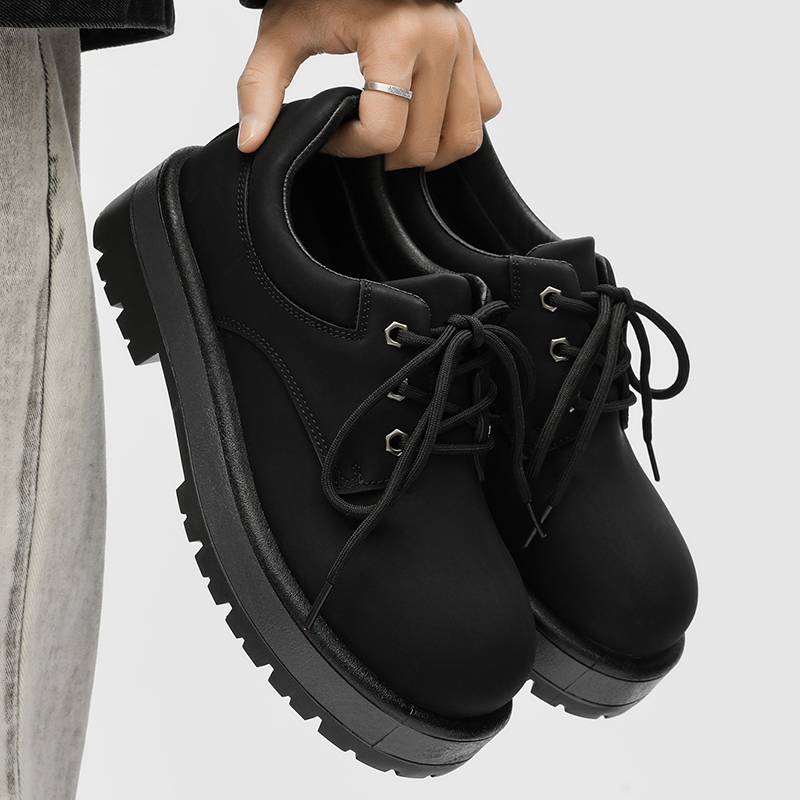 Men's Shoes, Derby Shoes, Thick Sole, Casual, Comfortable, Niche Style