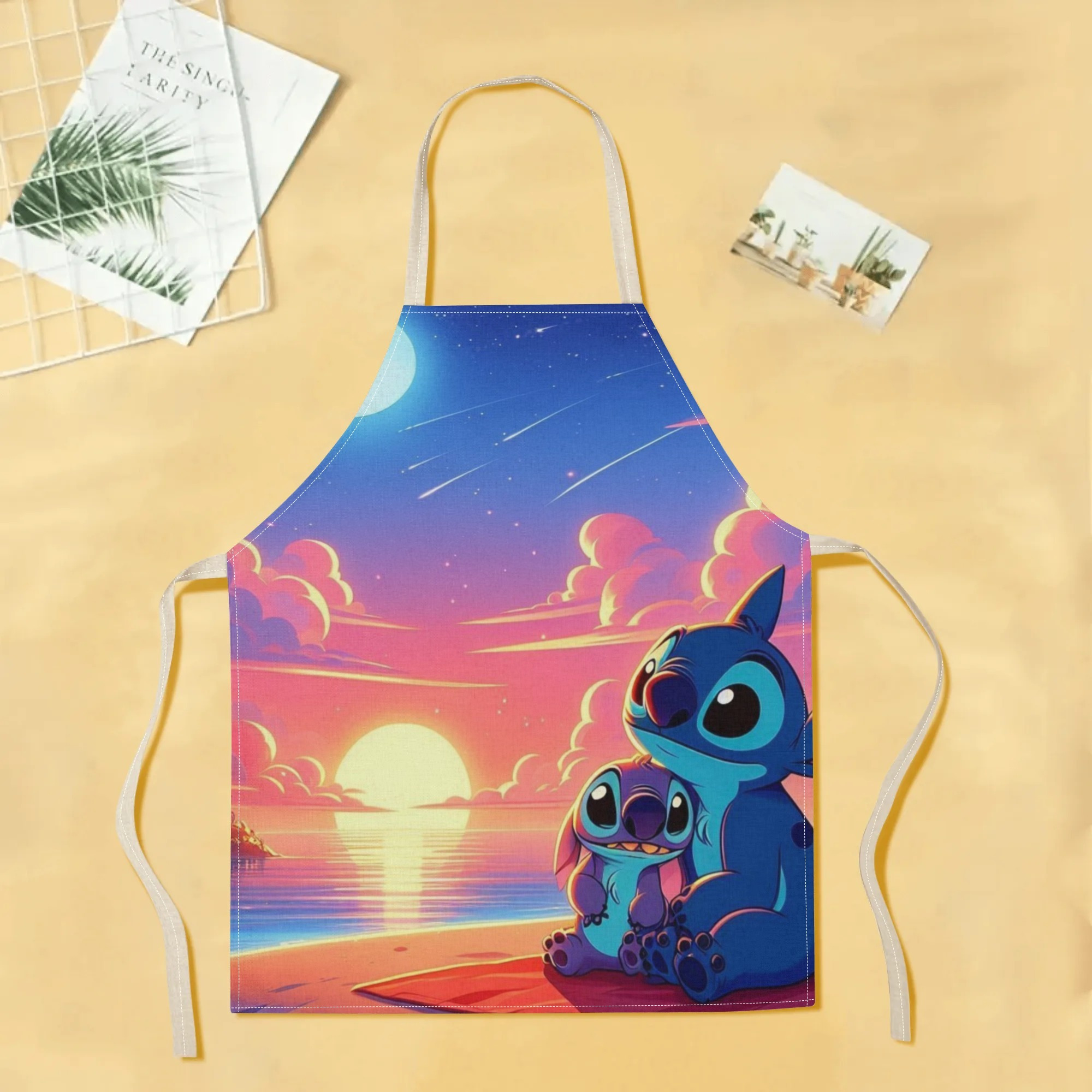 disney   a stylish waterproof apron featuring adorable cartoon designs of  ,  ,  ,  , and more.   beautiful and fashionable, with a simple and elegant style, suitable for hotels, supermarkets, restaurants, fru hops, bubble tea stands, and   home use. details 1