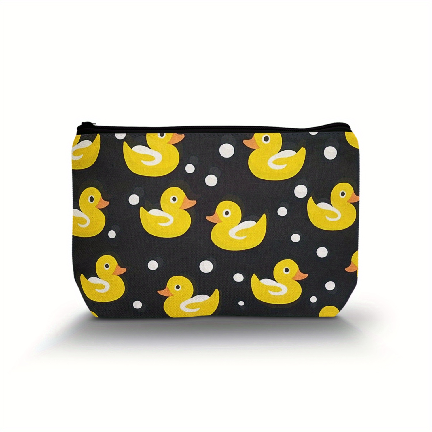 

1pc Pattern Cosmetic Bag For Women - Polyester Unscented Makeup , Multifunctional Organizer, And