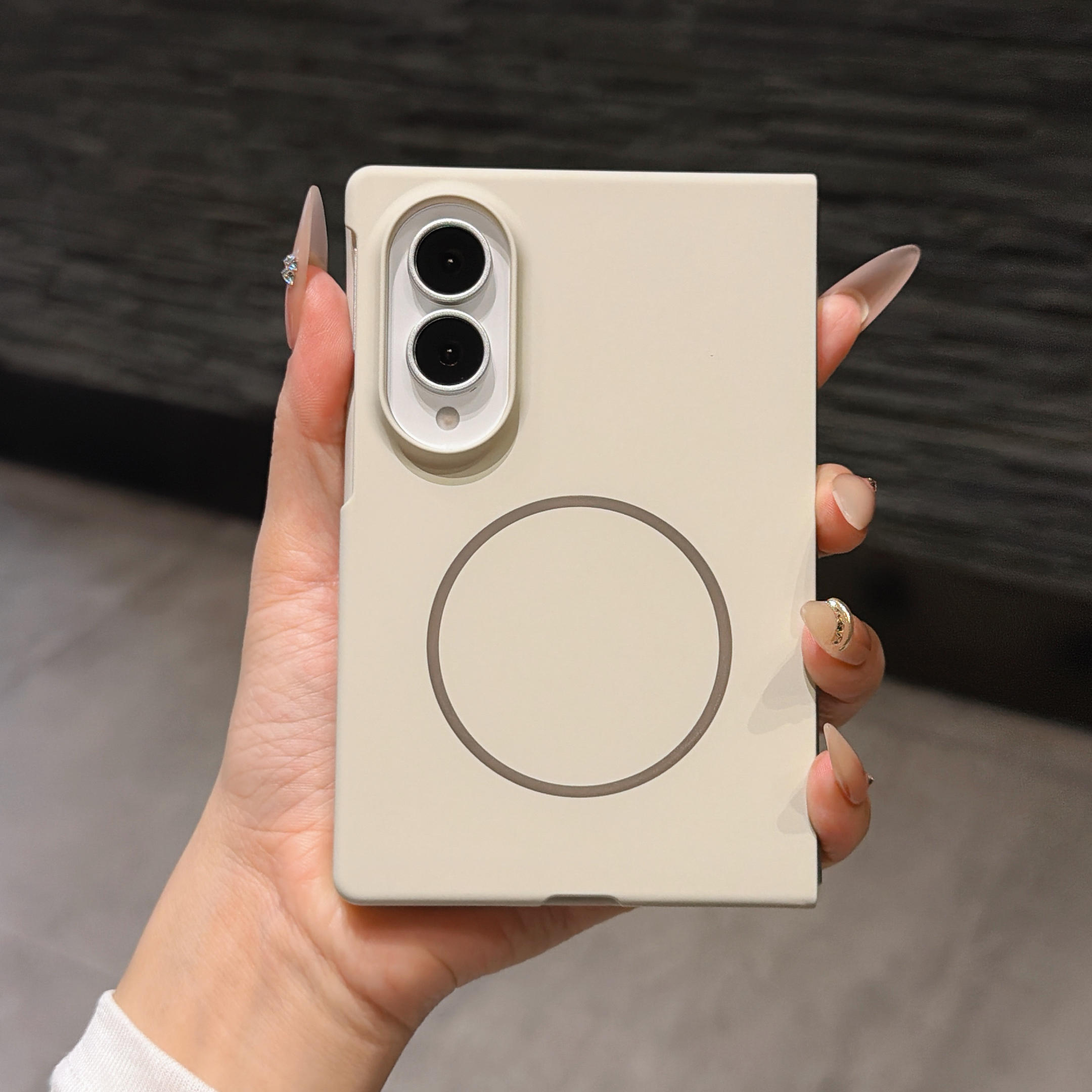TEMU Phone Case: Kbkn- Phone Case: Magnetic For Z Fold 8/8 Ultra/7/, Borderless Anti-scratch Wireless Charging Compatible Anti-yellowing Slim Fit