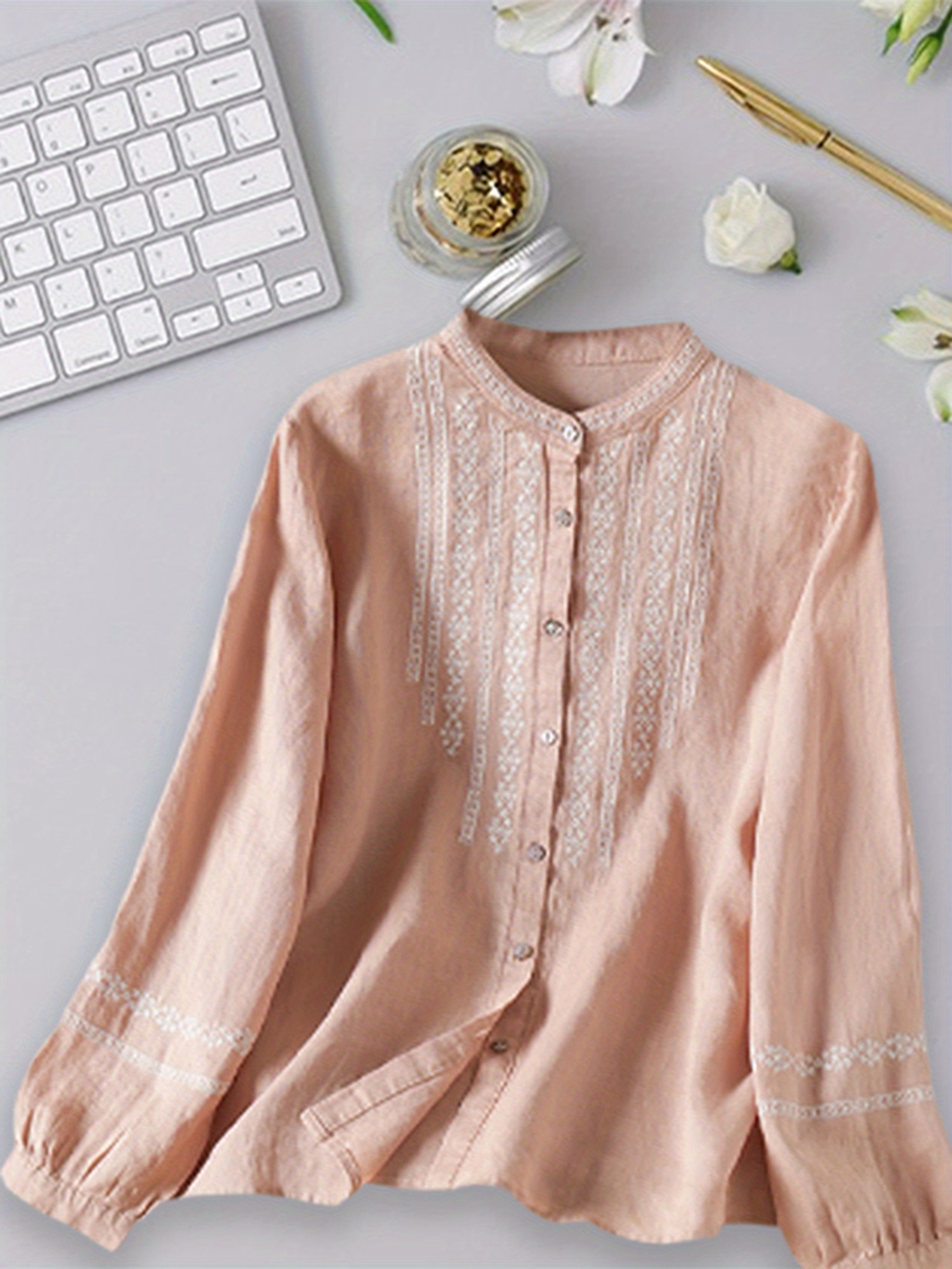 Treat ürself Floral vintage like blouse