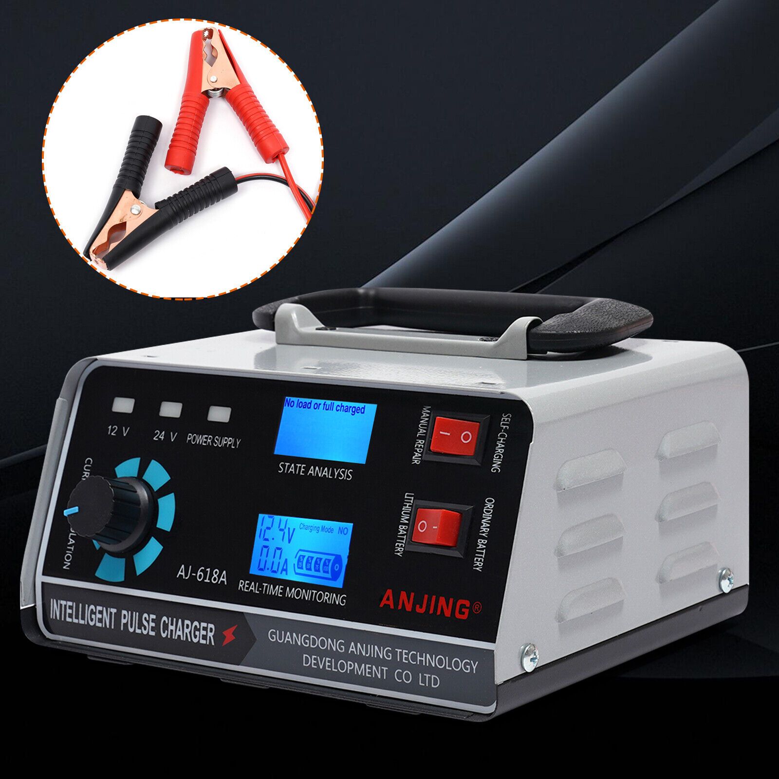 

400w Smart Car Battery Charger - 12v/24v, 30a Automatic Repair & For Motorcycles, , Trucks | With