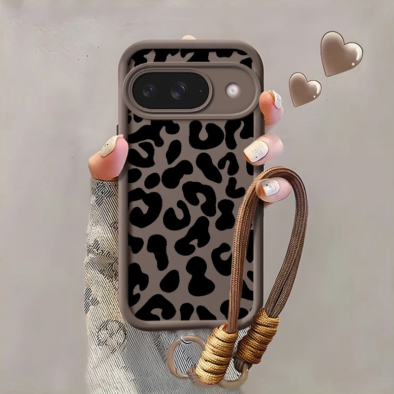 TEMU para teléfono: Estampado de leopardo , popular, vanguardista, moderno, , regalo de Navidad, protección para teléfono, para Pascua, con cordón,