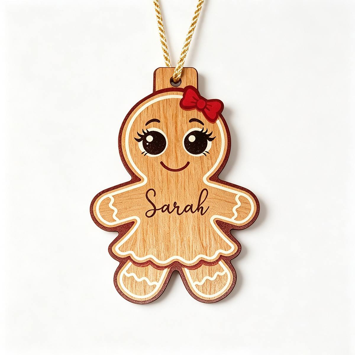 TEMU Adornos Navideños Personalizados de Hombre de Pan de Jengibre, Personalización de , Decoraciones para Árbol de Navidad, Decoraciones para ,