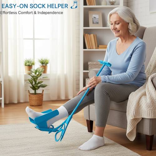 elderly pregnant women and disabled sock aid with support base effortless sock tool non slip thanksgiving christmas gift for seniors