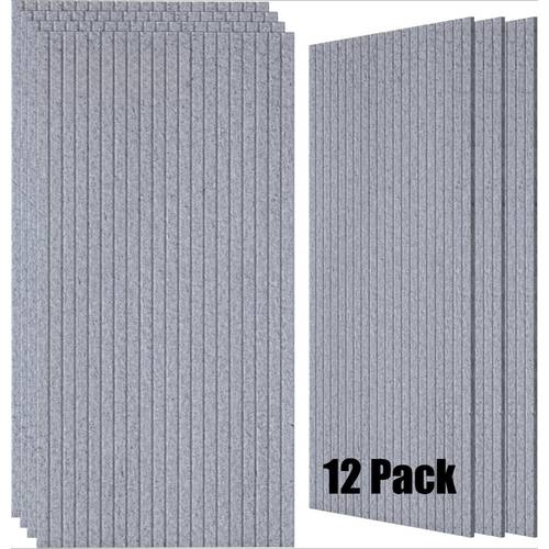 12 pack large acoustic panels 23 6 x 11 8 x 0 4 inch sound proof foam panels for walls premium noise dampening panels sound panels for office and studio