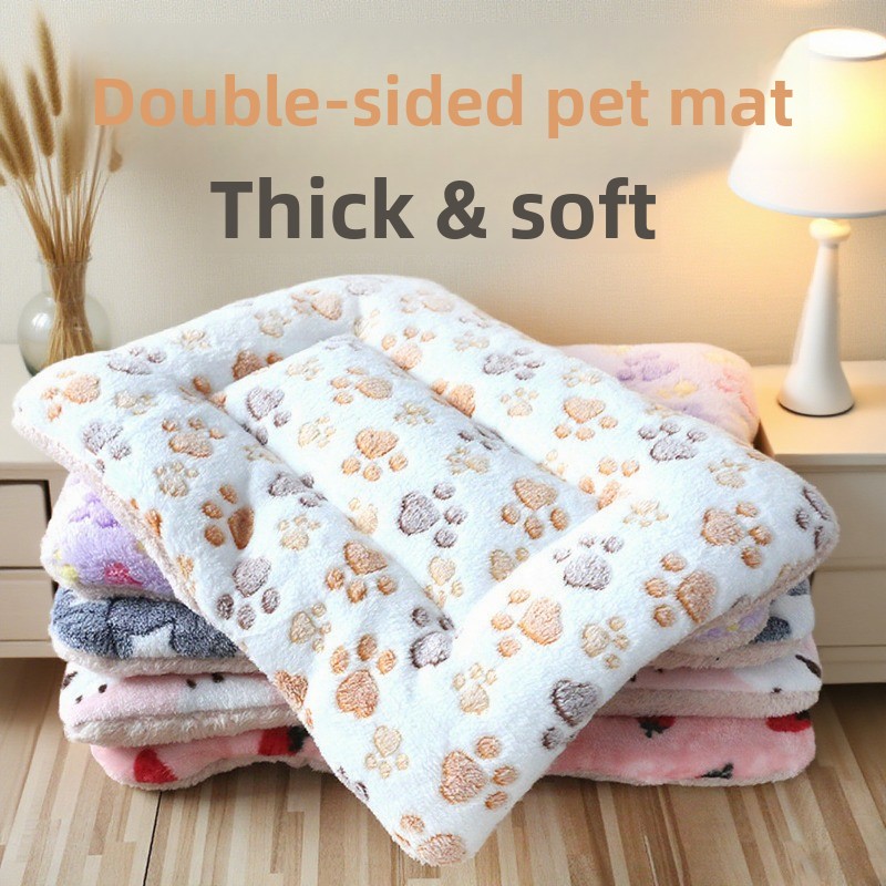 pet mat cat bed dog bed plush pet mat winter warm dog bed sleeping mat pet bed