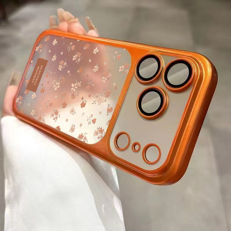TEMU Phone Case: Small Broken Flowers- Luxury Transparent Matte Phone Case Compatible With Iphone 17 Pro Max Air 16 15 14 13 12 11 Pro Smooth Feel