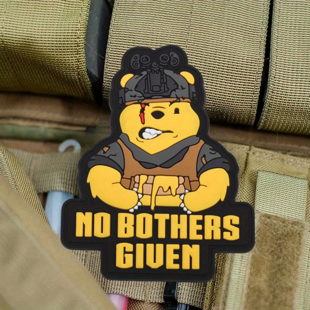 

No Bothers Giuen Bear Morale Tactical Patch Pvc Patches Military Backpack Sticker