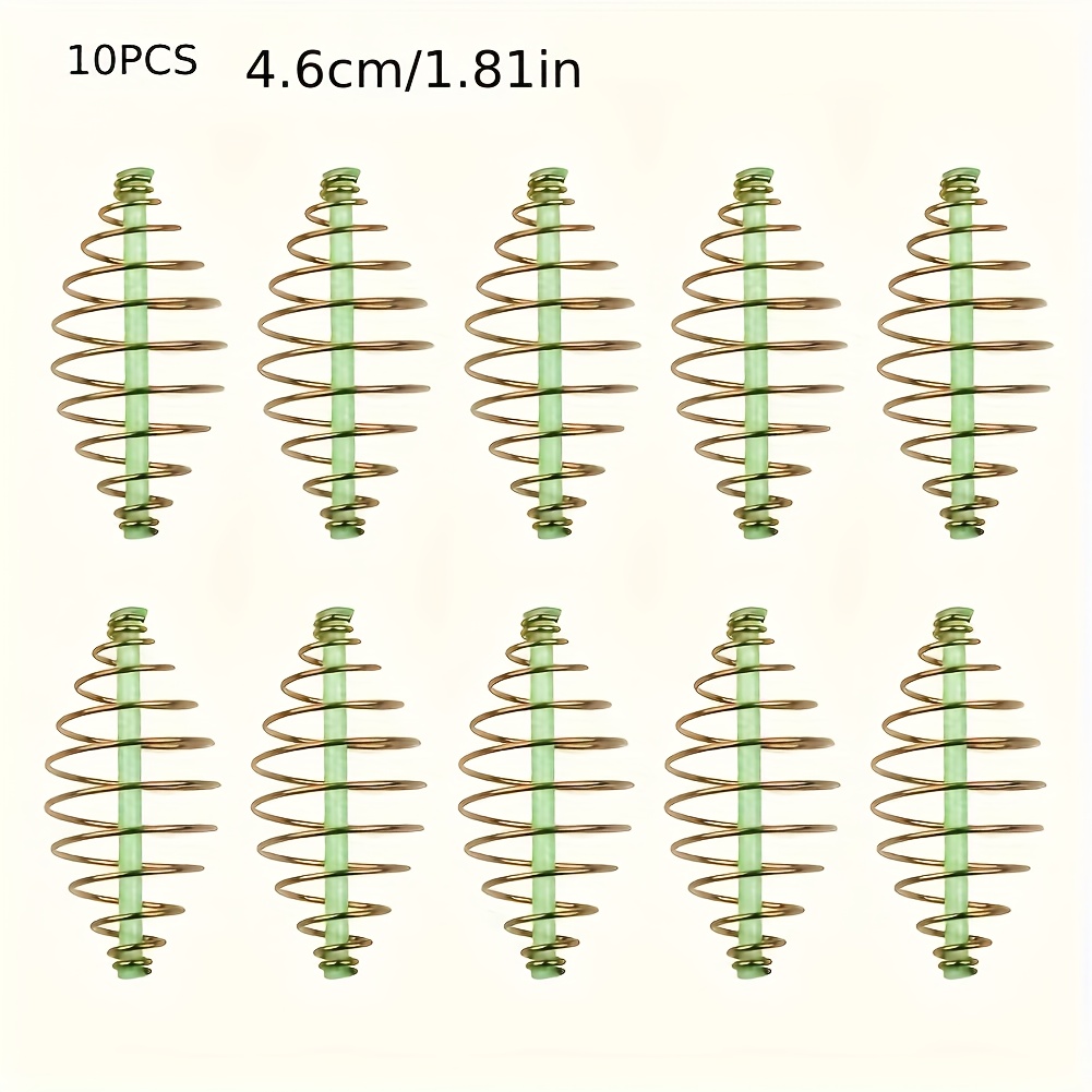10pcs Set Of Carp Fishing Spring Feeders For Coarse Bait