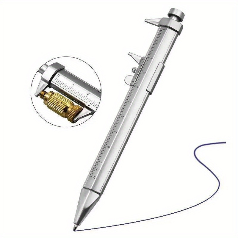 15cm Long Multifunction Caliper Pen Ball-point 0.5mm Ballpoint Pen Ink Pen Vernier Caliper Roller Ball Pen Stationery