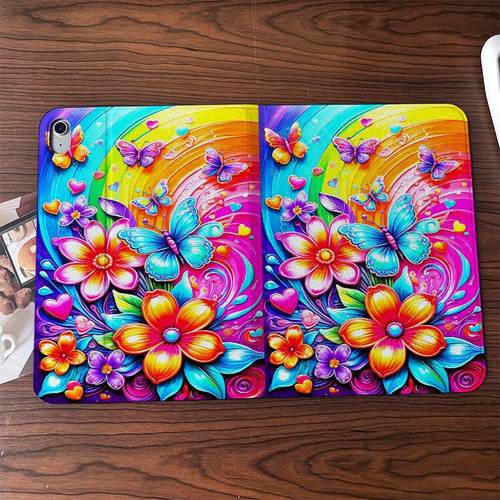 item picture gorgeous dance pattern flat protective case suitable for ipad 2025 pro m4 11 13inch air 13inch 11th gene tion a16 m2 2022 mini7 10th gene tion 7th 9th 2inch 9 7inch 2017 2018 pro 12 9 2018 2022