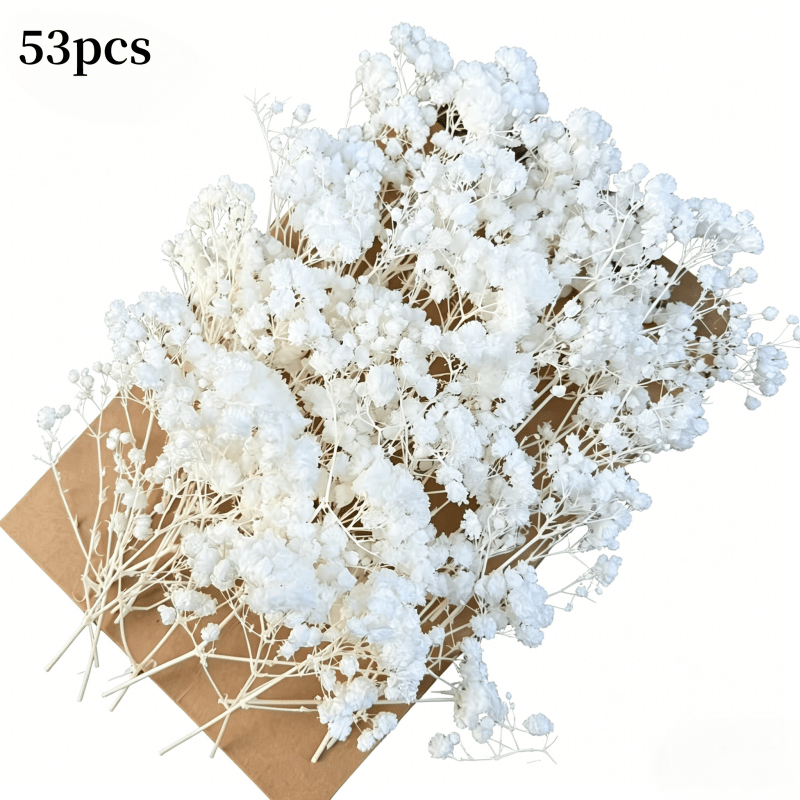 TEMU 53pcs Of Artificial Mini Simulation Flowers, Suitable For Decoration, Handicrafts, Flower Garlands, Greeting Cards, Parties, Home And Office