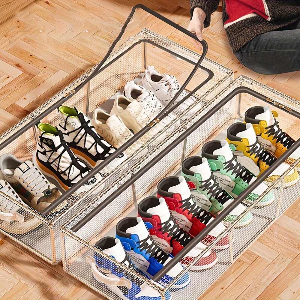 rectangular washable shoe storage box Temu Poland