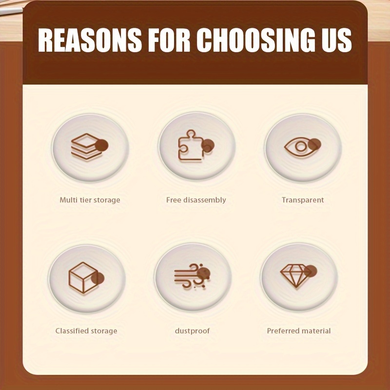 Multi-Layer Transparent Storage Rack with Dust-Proof & High Quality Design - Durable PP Plastic Organizer for Kitchen, Bathroom, Office - Clear Multi-Compartment Shelves for Utensils, Bottles, Snacks, Home Organization, Sturdy Construction, Home Organizers