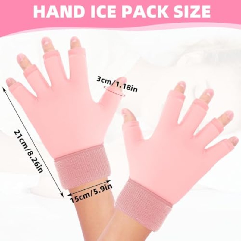 1pc AGDGV Medical-Grade Arthritis Compression Ice Glove with Adjustable Wrist Strap & Reusable Gel Cold Pack - for Hand, Wrist, Fingers - Carpal Tunnel, Tendinitis, Osteoarthritis, Rheumatoid - Cold & Heat, Ergonomic Design