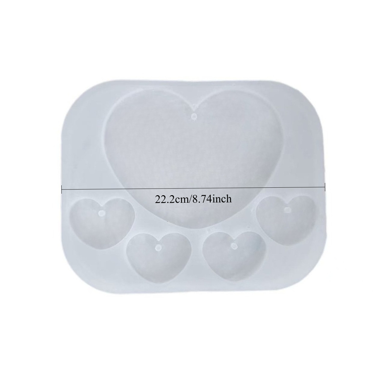 Valentine's Day Heart-shaped Silicone Mold For Diy Plaster Desktop Decorations, Ornaments, And Candle Making