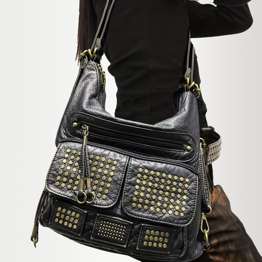 y2k style womens rivet studded bag large capacity multi - Temu