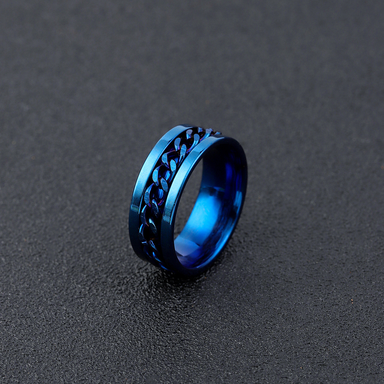 ring for opening bottles and beer rotatable decompression ring for men rotatable chain titanium steel ring stainless steel jewelry for women Product details 0