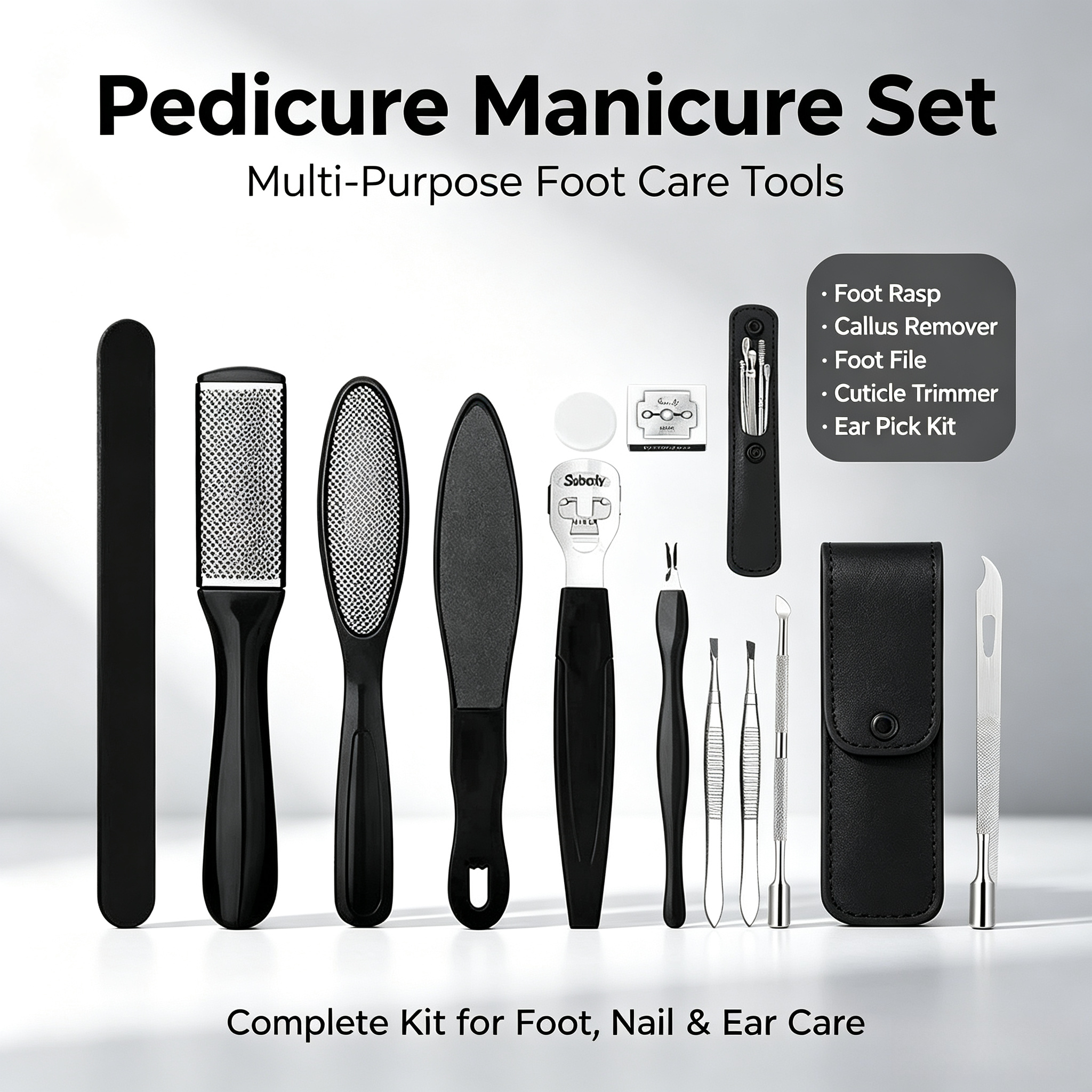 18pcs Professional Pedicure Manicure Tool Set