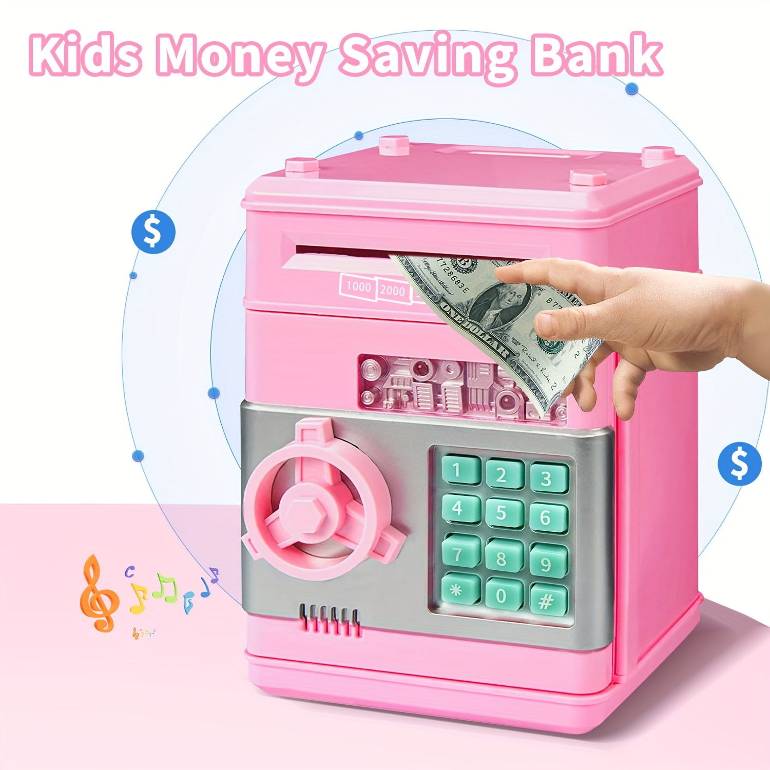 creative money storage bank password penny bank perfect gift for boys girls collectible buildings accessories room decor and wall decor seasonal d cor