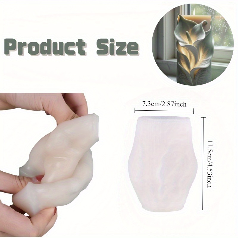 Image of Calla Lily Resin Molds - Reusable Silicone Candle Making Mold, Diy Mold For Epoxy Resin, Plaster, Clay Crafts - Perfect For Elegant Decor & Wedding Favors