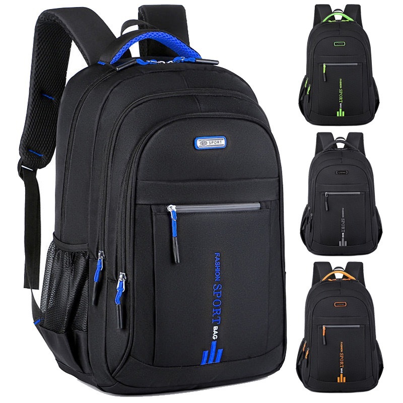 Large Capacity Laptop Business Backpack For Men | Solid Color Travel Backpack For Middle And High School Students, , Fabric Material, Hand Wash Or Clean