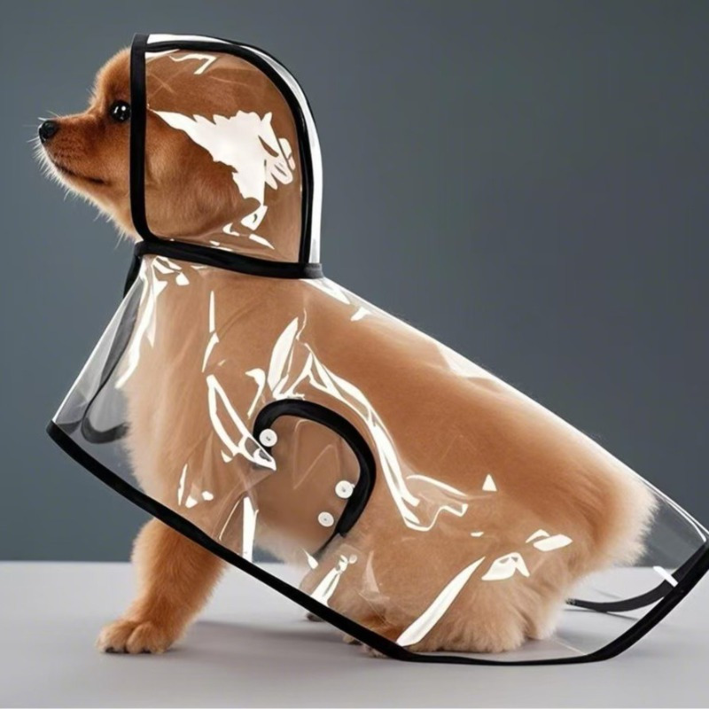 TEMU Transparent Raincoats For Large Pet Dogs, Golden Retrievers, Labradors, Multi-sided Shepherds, Large Dog Clothes, Pet Clothing, Pet Capes