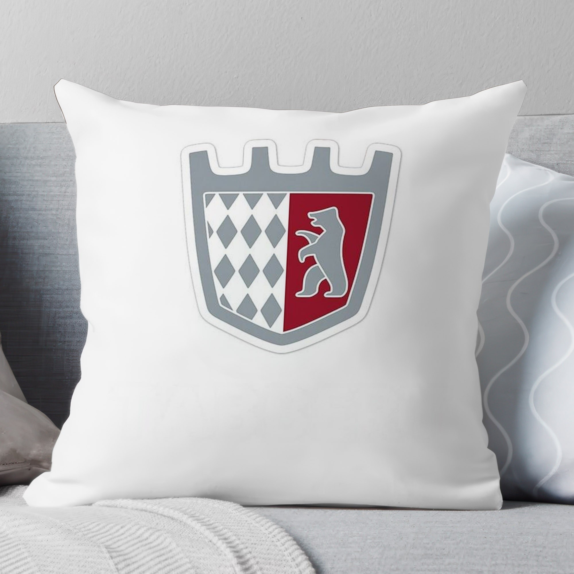 TEMU 1 pièce Housse de coussin avec logo pour de jeux et bars, taie d'oreiller douce à fermeture éclair résistante à la décoloration avec logo