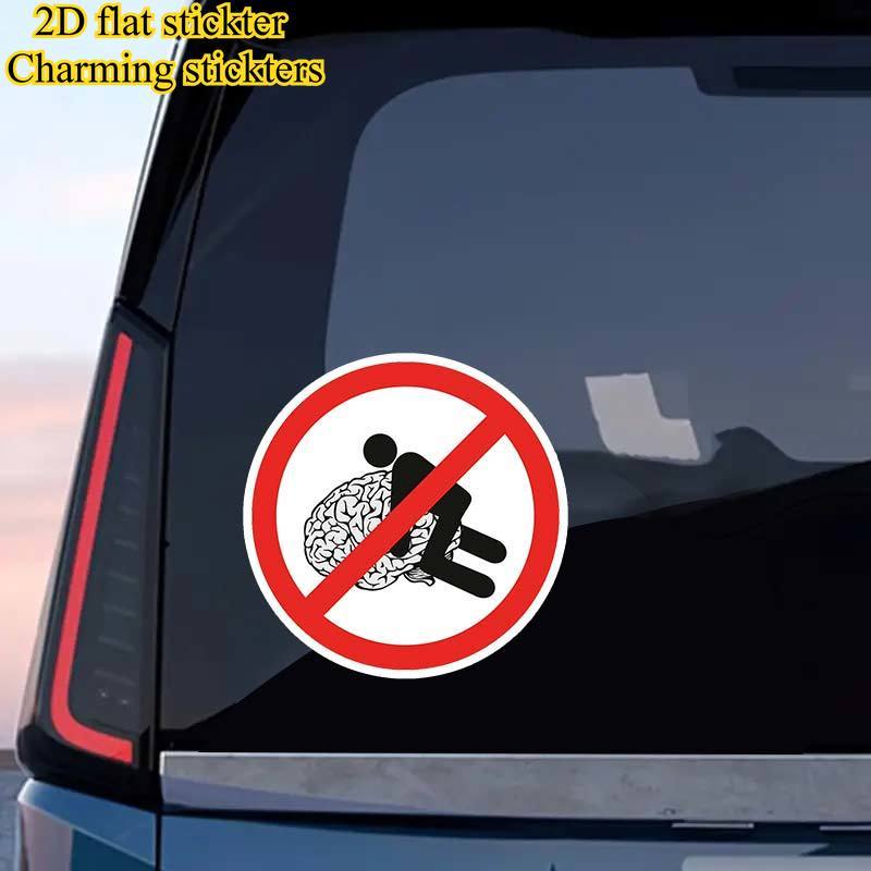 2d плоский, 2d наклейка не мудріть водостійка самоклеюча автонаклейка для бампера sh72, аксесуар для авто Опис товару 3