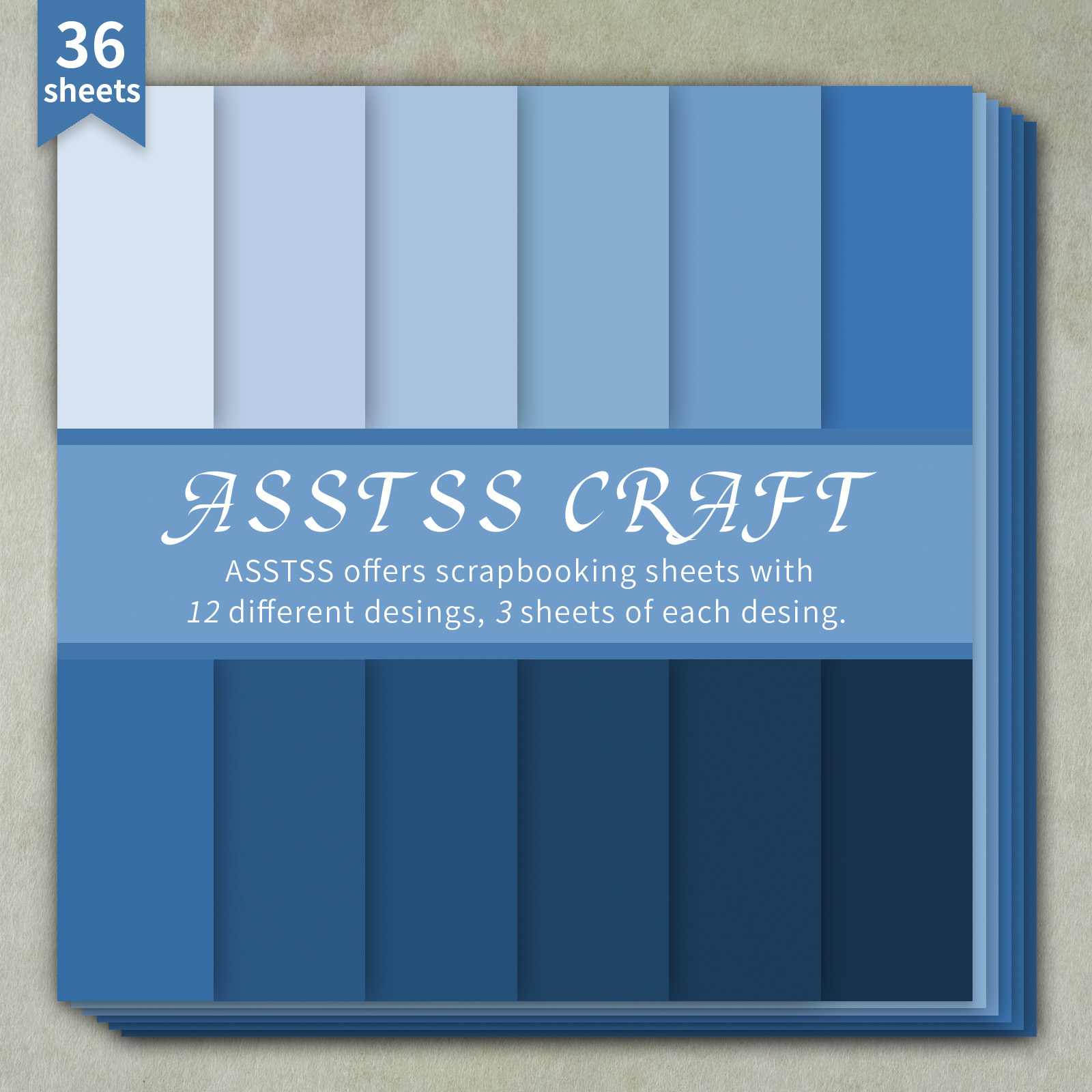 36 listov ASSTSS 6X6 palčni blok papirja za scrapbooking, Morandi enobarvna gradientna tkanina, težki karton za journaling, kolaž, in