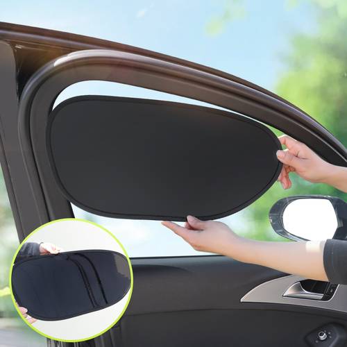 2pcs summer car side window sunshade heat reflective drivers seat sun visor with electrostatic adsorption traceless installation cabin cool blocks glare without obstructing driver passenger view for comfortable driving heat protection