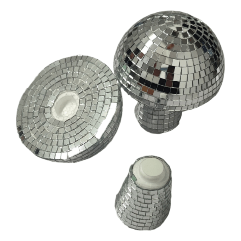 E-shop Disco Pilz Mini Deko Spiegelkugel - Geeignet für Stil Raumdekoration, Party Foto Requisiten, Regal Dekoration, Baby Party, Geburtstagsfeier,